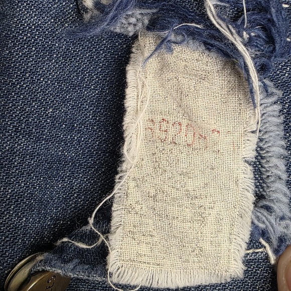 Hercules Vintage Union Made Denim Chore Coat Unlined Workwear Mens Large Thrash - Picture 4 of 12